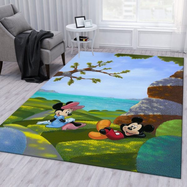 Mickey And Minnie Disney Area Rug Carpet