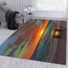 Mickey And Minnie Sunset Disney Area Rug Carpet