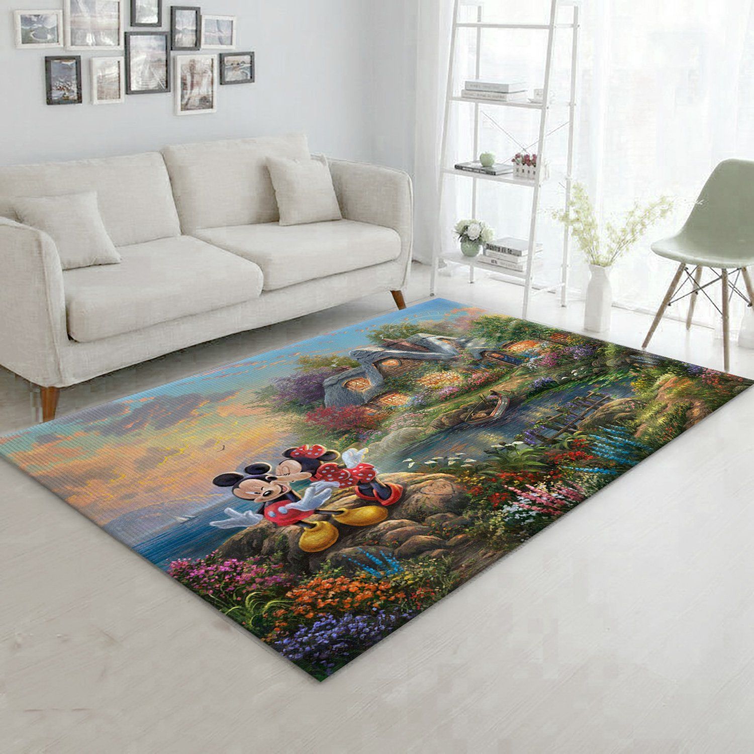 Mickey And Minnie Sweetheart Cove Area Rug Carpet Mickey And Minnie Sweetheart Cove Area Rug Carpet