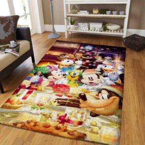 Mickey Characters Disney Area Rug For Living Room