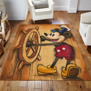 Mickey Disney Happy Area Rug Carpet
