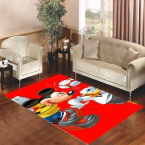 Mickey Football Disney Area Rug Carpet