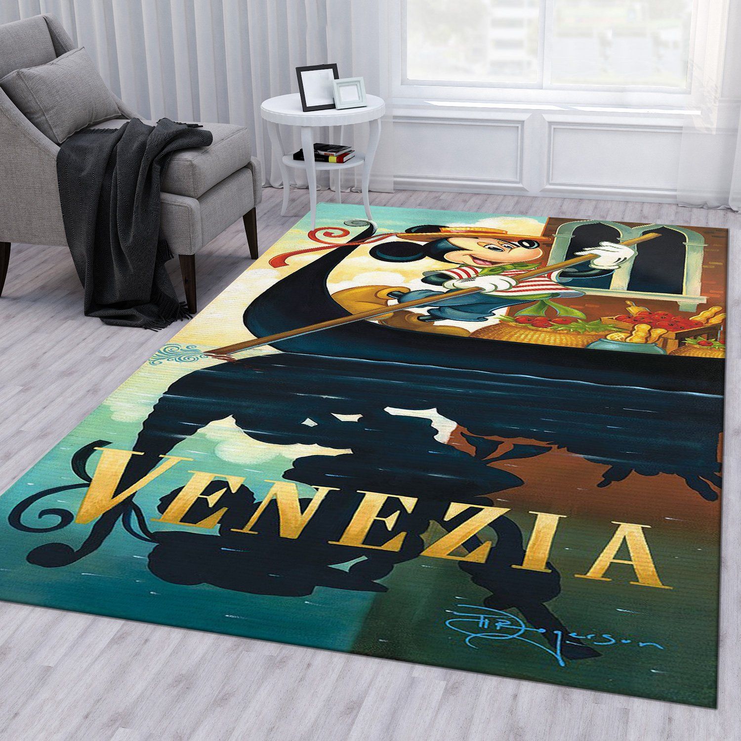 Mickey In Venezia Disney Area Rug Carpet Mickey In Venezia Disney Area Rug Carpet
