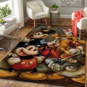 Mickey Minnie Donald Goofy And Pluto Disney Area Rug