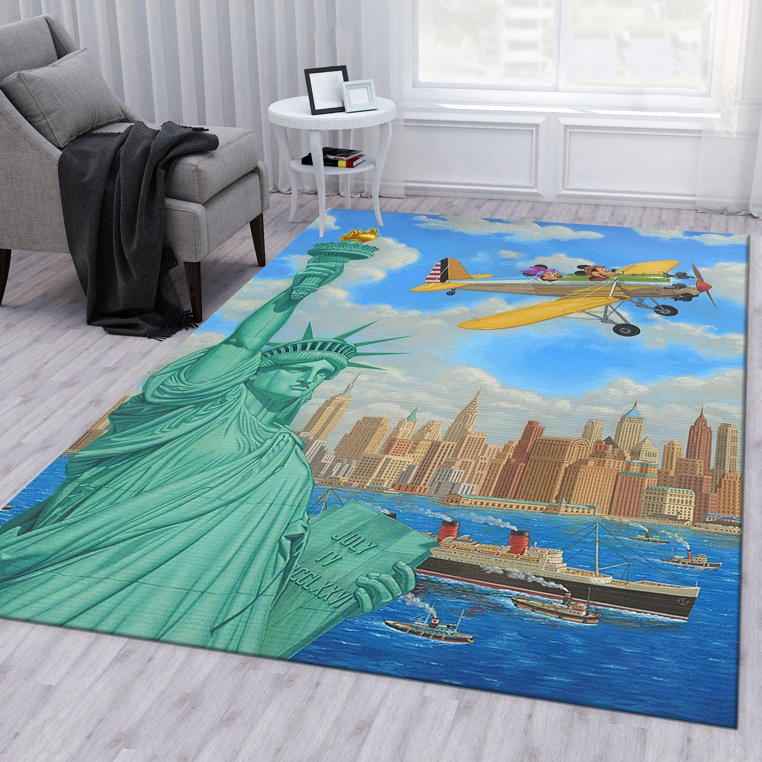Mickey Minnie USA Disney Area Rug Carpet Mickey Minnie USA Disney Area Rug Carpet