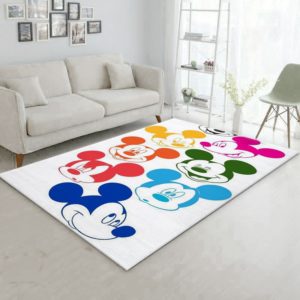 Mickey Mouse Disney Area Rug Carpet For Bedroom