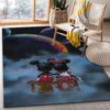Mickey Minnie Sweetheart Campfire Noel Gift Rug Bedroom Rug Home Decor