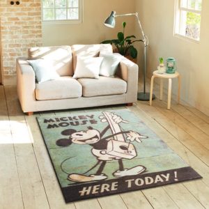 Mickey Mouse Here Today Disney Area Rug Carpet