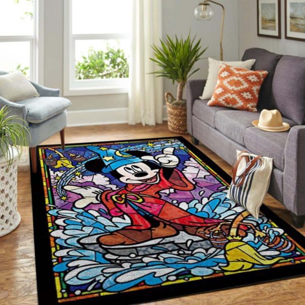 Mickey VS Pluto Disney Area Rug Carpet