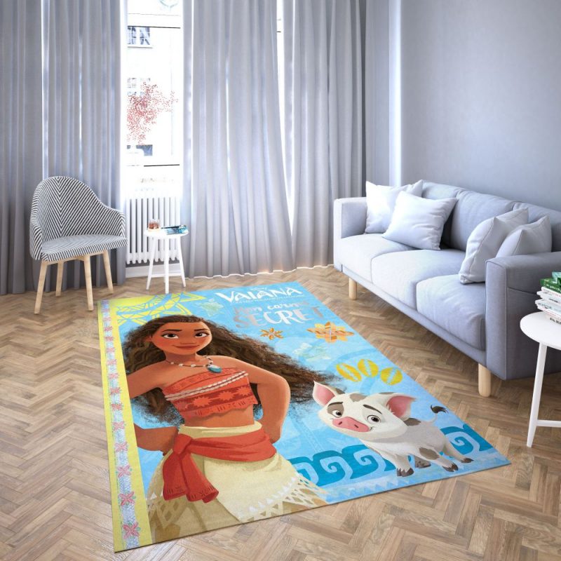 Moana And Pua of Disney Area Rug Carpet Moana And Pua of Disney Area Rug Carpet