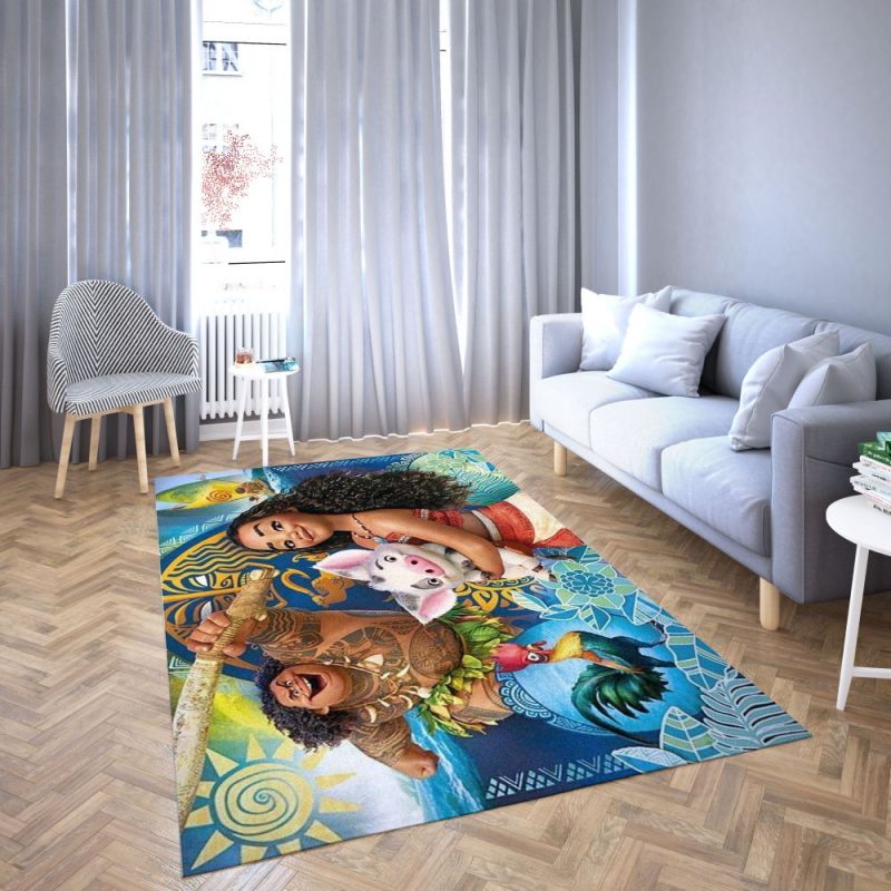 Moana Maiu Pua And Heihei Disney Area Rug Carpet Moana Maiu Pua And Heihei Disney Area Rug Carpet