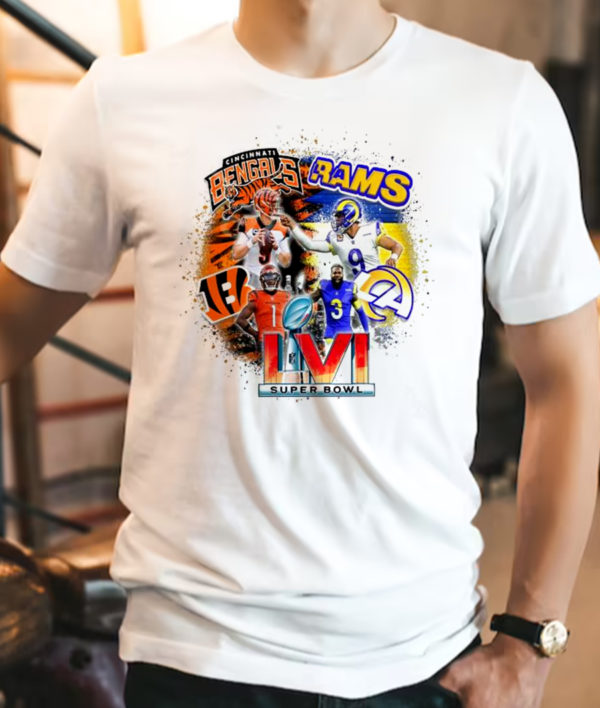 NFL Football Super Bowl 2022 Cincinnati Bengals Vs Los Angeles Rams T-Shirt