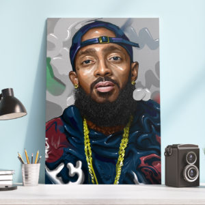 Nipsey Hussle Fan Gift 90s Hip Hop Poster Canvas