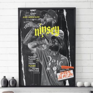 Nipsey Hussle LA 90s Hip Hop Poster Canvas