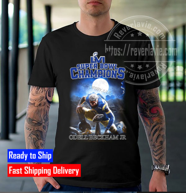 Odell Beckham Jr Los Angeles Rams Super Bowl Champion T-Shirt