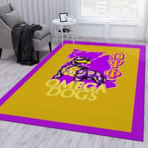 Omega Psi Phi Icon Area Carpet Rug