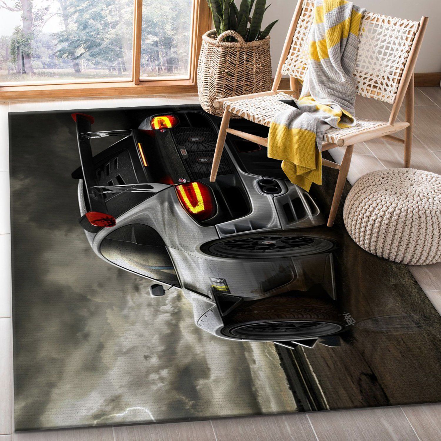 Porsche Car Area Rug Bedroom Rug Home Decor Porsche Car Area Rug Bedroom Rug Home Decor