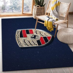 Porsche Logo Car Lover Bedroom Rug Carpet