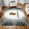 Carbon Porsche Logo Rug Carpet