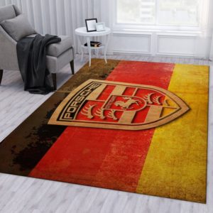 Porsche Logo Fan Gift Bedroom Rug Home Decor