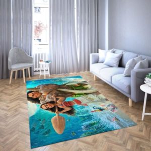 Princess Moana And Maiu Disney Area Rug Carpet