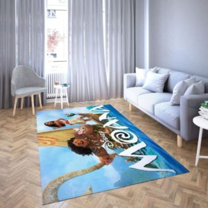 Princess Moana And Maiu Pua Area Rug Carpet For Living Room