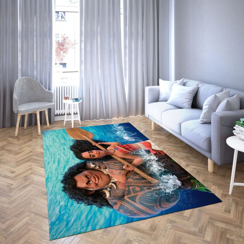 Princess Moana And Maui Disney Area Rug Carpet Princess Moana And Maui Disney Area Rug Carpet