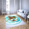 Princess Moana And Maui Of Disney Favorite Cartoon Movie  Area Rug Carpet