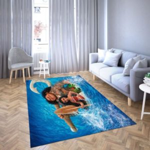 Princess Moana And Maui of Disney Area Rug Carpet