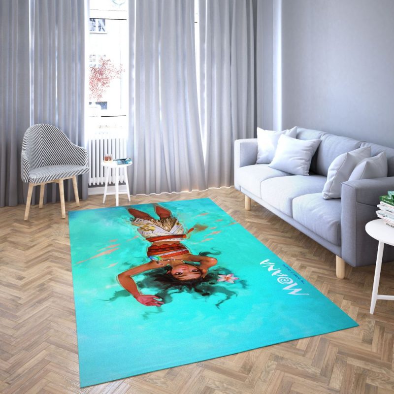 Princess Moana of Disney Area Rug Carpet For Living Room Princess Moana of Disney Area Rug Carpet For Living Room