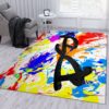 Psi Audio Pink Area Rug Carpet For Living Room
