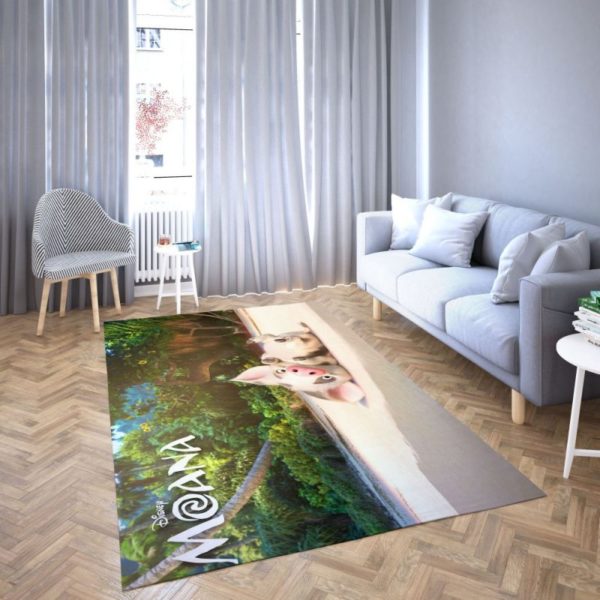 Pua Of Princess Moana of Disney Area Rug