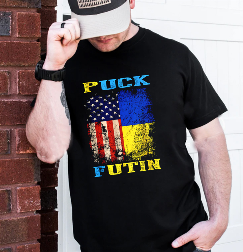 Puck Futin I Stand With Ukraine T-Shirt Puck Futin I Stand With Ukraine T-Shirt