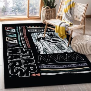 R2 D2 Pattern Star Wars Area Rug Carpet