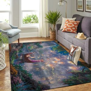Rapunzel And Elsa Disney Area Rug Carpet