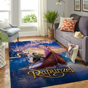 Rapunzel And Elsa Disney Area Rug For Bedroom