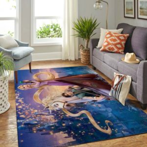 Rapunzel And Elsa Disney Area Rug For Living Room