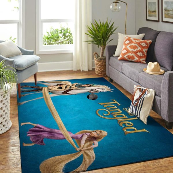 Rapunzel And The Wanted Flynn Rider Disney  Area Rug Carpet