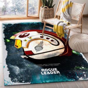 Rogue Leader Star Wars Helmets Arts Area Rug Carpet
