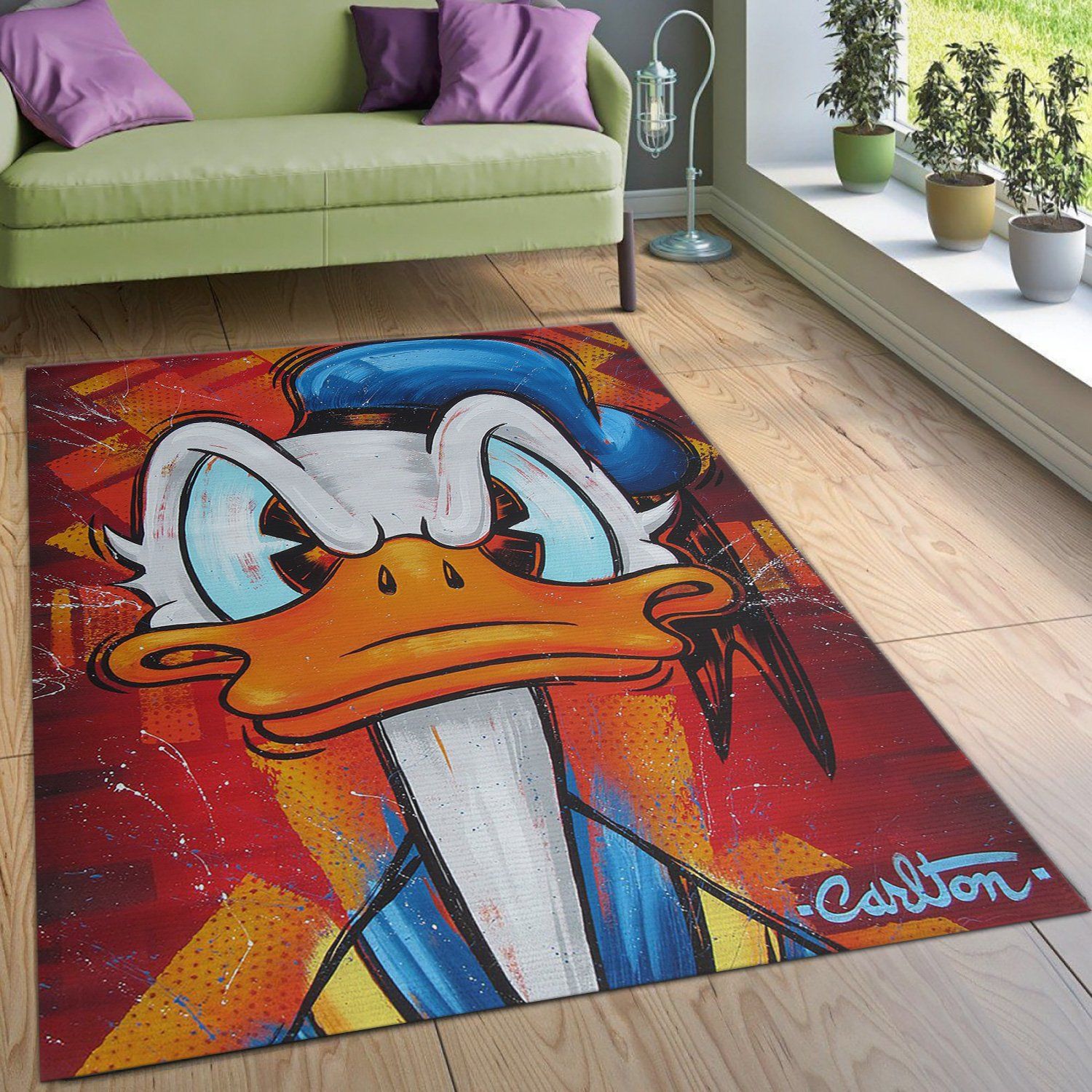 Ruffled Donnal Duck Disney Area Rug Carpet Ruffled Donnal Duck Disney Area Rug Carpet