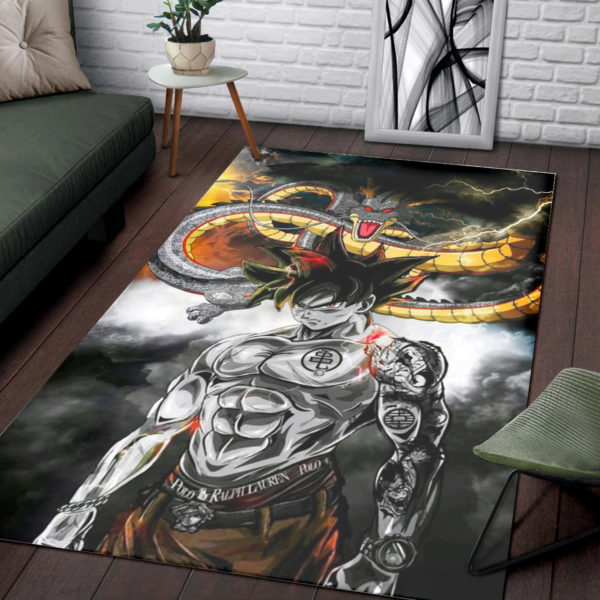Son Goku New Design Dragon Ball Rug For Bedroom Aesthetic
