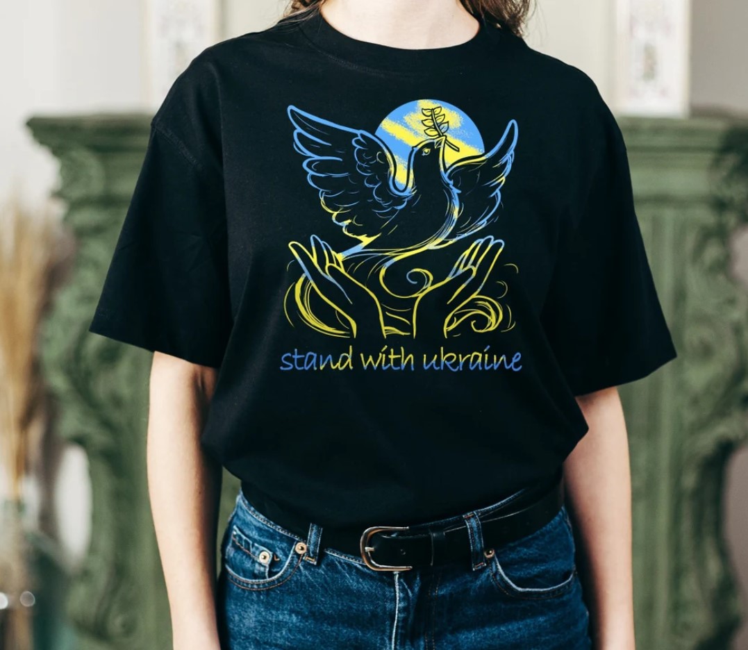 Stand With Ukraine Peace Unisex T-shirt Stand With Ukraine Peace Unisex T-shirt