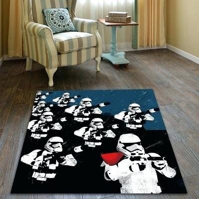 Millenium Falcon Star War Battle Zone Area Rug Carpet Living Room