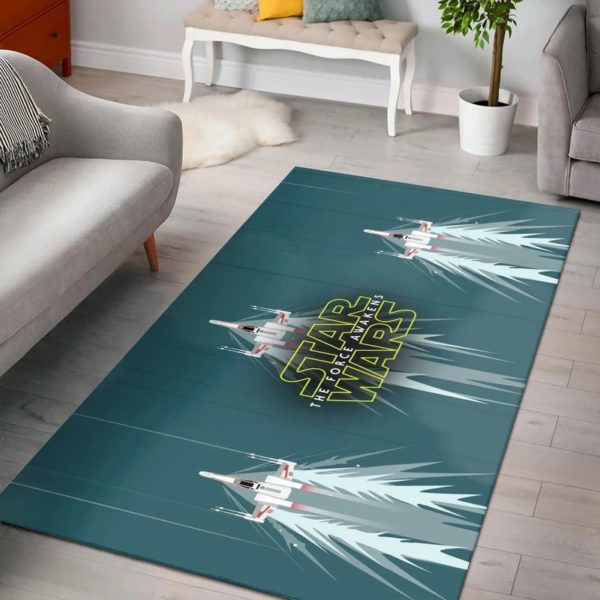 Star Wars Force Awakens Action Area Rug Carpet For Living Room