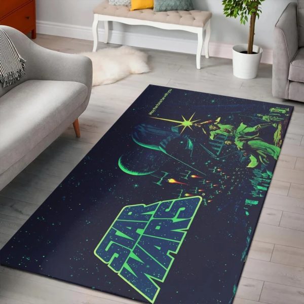 Star Wars Movie Poster Area Rug Carpet