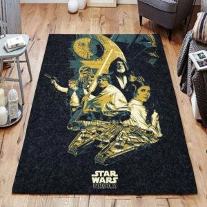 Star Wars Superhero Movies Area Rug Carpet