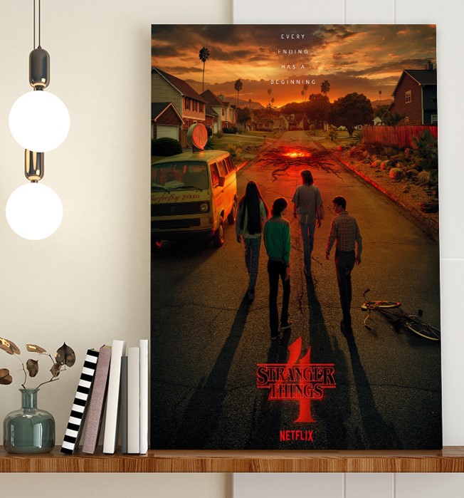 Stranger Things 4 California Hold Onto Your Butts Brochachos Poster Canvas Stranger Things 4 California Hold Onto Your Butts Brochachos Poster Canvas