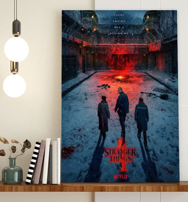 Stranger Things 4 From Russia with Love Poster Canvas