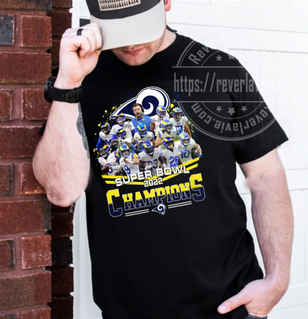 Super Bowl LVI 2022 Los Angeles Rams Champions Fan Gifts T-Shirt