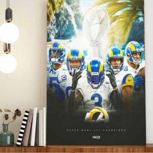 Super Bowl LVI Champions Los Angeles Rams Poster Canvas